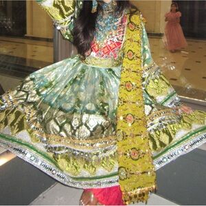 Vibrant Afghan Embroidered Dress